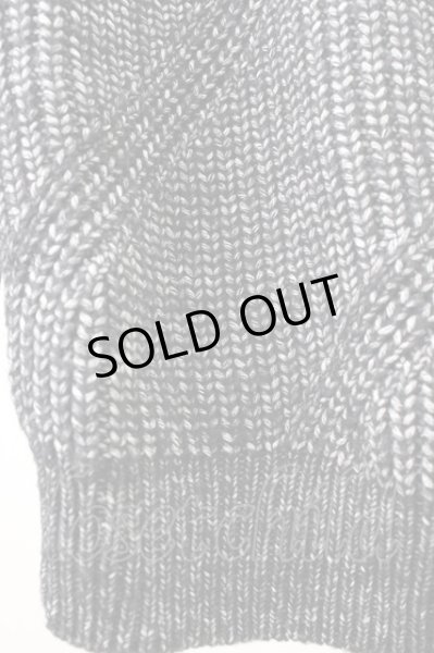 画像5: GOSTAR DE FUGA / 斜め編みハイネックニットソー 44 ブラック T-25-11-05-004-GO-to-YM-ZT053 (5)