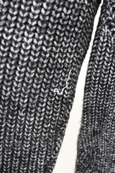 画像6: GOSTAR DE FUGA / 斜め編みハイネックニットソー 44 ブラック T-25-11-05-004-GO-to-YM-ZT (6)