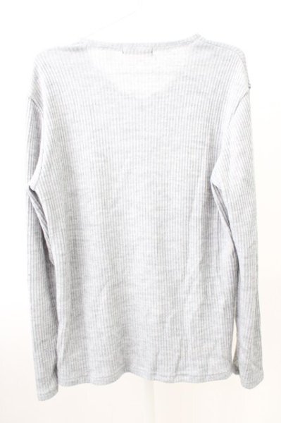 画像2: TORNADO MART / バルフィーリブVネックカットソー LL グレー T-25-11-05-001-TO-to-YM-ZT (2)