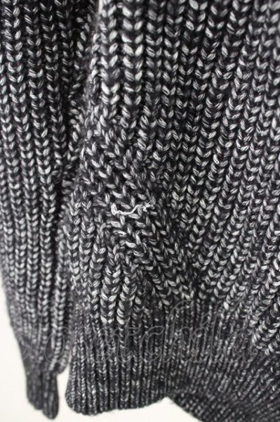 画像7: GOSTAR DE FUGA / 斜め編みハイネックニットソー 44 ブラック T-25-11-05-004-GO-to-YM-ZT (7)