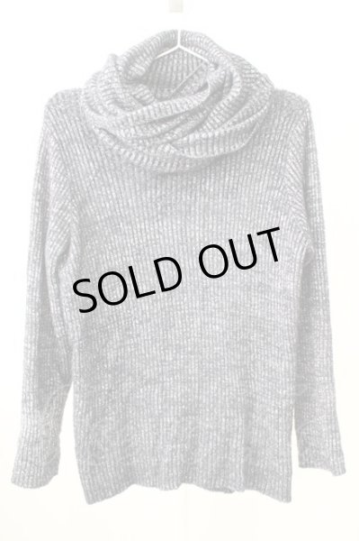 画像1: FUGA / Apologue フェザーヤーンドレープオフタートルネックニット 44 ブラック T-25-11-05-005-FU-to-YM-ZT056 (1)