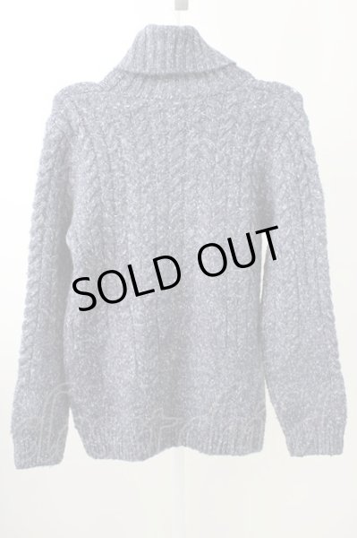 画像2: BUFFALO BOBS / ケーブル編みタートルネックニット 2-3 ブルー T-25-11-05-006-BU-to-YM-ZT056 (2)