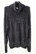 画像1: Zero by TORNADO MART / モールヤーンタートルネックニット LL ブラック T-25-11-05-007-Ze-to-YM-ZT (1)