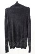 画像2: Zero by TORNADO MART / モールヤーンタートルネックニット LL ブラック T-25-11-05-007-Ze-to-YM-ZT (2)