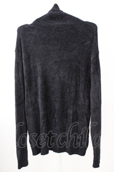 画像2: Zero by TORNADO MART / モールヤーンタートルネックニット LL ブラック T-25-11-05-007-Ze-to-YM-ZT (2)