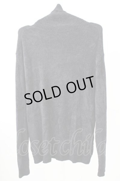 画像2: Zero by TORNADO MART / モールヤーンタートルネックニット LL ブラック T-25-11-05-007-Ze-to-YM-ZT056 (2)