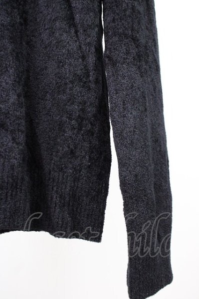 画像4: Zero by TORNADO MART / モールヤーンタートルネックニット LL ブラック T-25-11-05-007-Ze-to-YM-ZT (4)