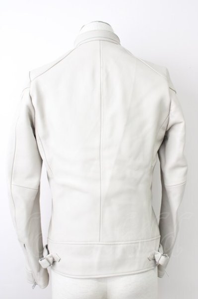 画像2: BUFFALO BOBS / PHANTOM レザーシングルライダースジャケット 1 アイボリー T-25-11-05-008-BU-ja-YM-ZT (2)