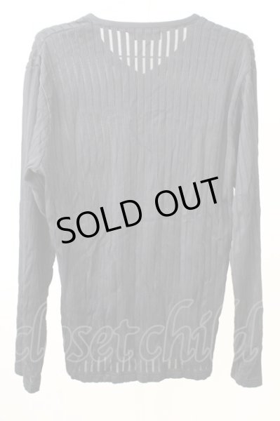 画像2: TORNADO MART / ワイドストライプVネックカットソー LL ブラック T-25-11-05-002-TO-to-YM-ZT053 (2)