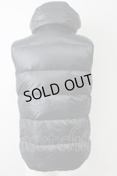 画像2: GOSTAR DE FUGA / フーデッドダウンベスト 44 ブラック T-25-11-05-010-GO-to-YM-ZT (2)