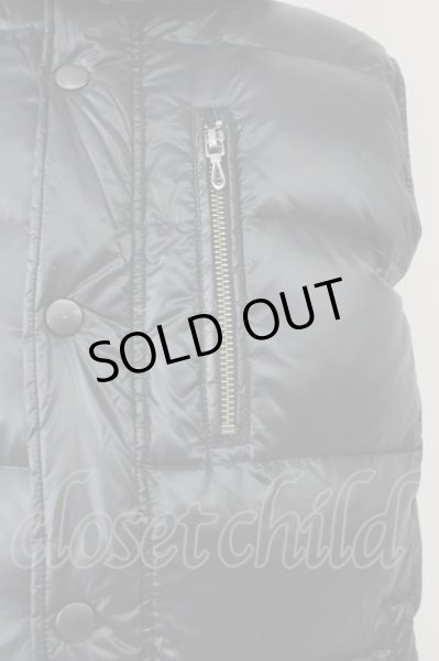 画像5: GOSTAR DE FUGA / フーデッドダウンベスト 44 ブラック T-25-11-05-010-GO-to-YM-ZT (5)