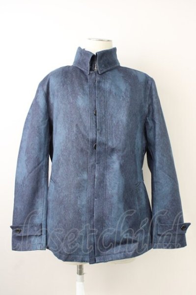 画像1: TORNADO MART / TCスェードライナー付き返し衿ジャケット XXL ネイビー T-25-11-05-013-TO-ja-YM-ZT (1)