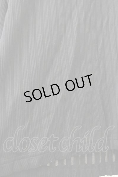 画像5: TORNADO MART / ワイドストライプVネックカットソー LL ブラック T-25-11-05-002-TO-to-YM-ZT053 (5)