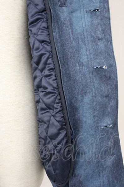 画像7: TORNADO MART / TCスェードライナー付き返し衿ジャケット XXL ネイビー T-25-11-05-013-TO-ja-YM-ZT (7)