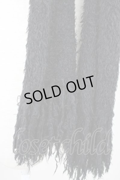 画像2: CIVARIZE / フェザーヤーンマフラー  ブラック T-25-11-05-014-CI-0-YM-ZT (2)