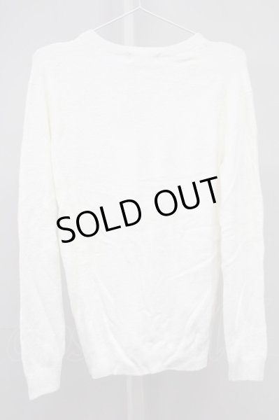 画像2: Zero by TORNADO MART / モールヤーンVネックニット M ホワイト T-25-11-06-003-Ze-to-YM-ZT218 (2)