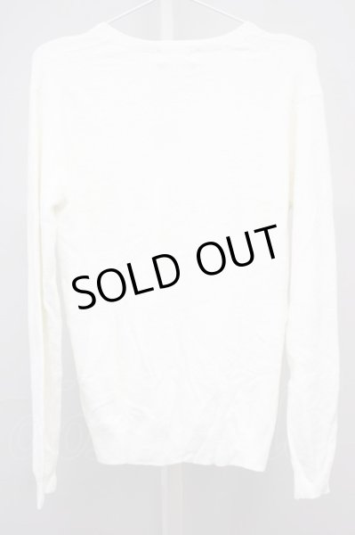 画像2: Zero by TORNADO MART / モールヤーンVネックニット M ホワイト T-25-11-06-004-Ze-to-YM-ZT218 (2)