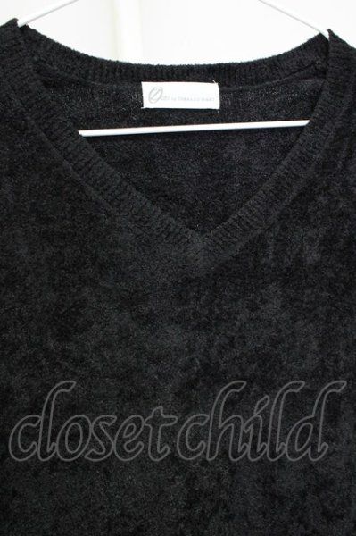 画像3: Zero by TORNADO MART / モールヤーンVネックニット M ブラック T-25-11-06-005-Ze-to-YM-ZT (3)