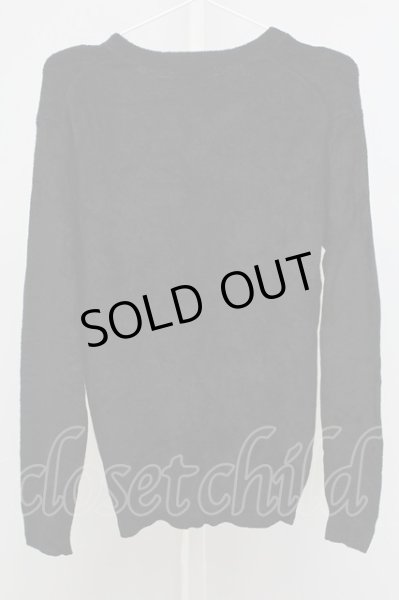 画像2: Zero by TORNADO MART / モールヤーンVネックニット M ブラック T-25-11-06-007-Ze-to-YM-ZT218 (2)