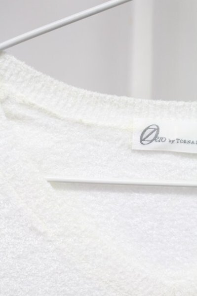 画像3: Zero by TORNADO MART / モールヤーンVネックニット M ホワイト T-25-11-06-001-Ze-to-YM-ZT (3)