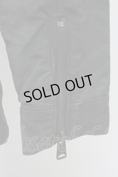 画像10: FUGA / ムラ染めミリタリージャケット 46 ブラック T-25-11-06-010-FU-ou-YM-ZT (10)