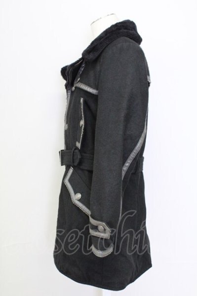 画像3: TORNADO MART / 裏ボアパイピングコート M ブラック T-25-11-06-011-TO-ou-YM-ZT (3)