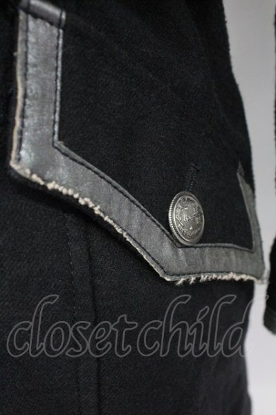 画像5: TORNADO MART / 裏ボアパイピングコート M ブラック T-25-11-06-011-TO-ou-YM-ZT (5)