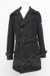 画像1: Roen / semanticdesignコラボ ウールトレンチコート M ブラック T-25-11-06-012-Ro-ou-YM-ZT (1)