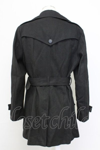画像2: Roen / semanticdesignコラボ ウールトレンチコート M ブラック T-25-11-06-012-Ro-ou-YM-ZT (2)