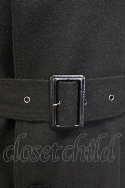 画像7: Roen / semanticdesignコラボ ウールトレンチコート M ブラック T-25-11-06-012-Ro-ou-YM-ZT (7)