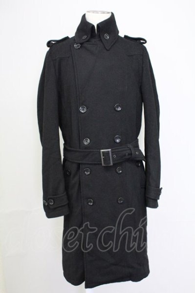 画像1: CIVARIZE / ダブルロングコート 46 ブラック T-25-11-06-013-CI-ou-YM-ZT (1)