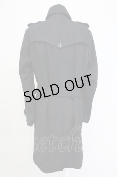 画像2: CIVARIZE / ダブルロングコート 46 ブラック T-25-11-06-013-CI-ou-YM-ZT-M100 (2)