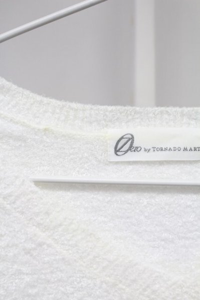 画像3: Zero by TORNADO MART / モールヤーンVネックニット M ホワイト T-25-11-06-002-Ze-to-YM-ZT (3)