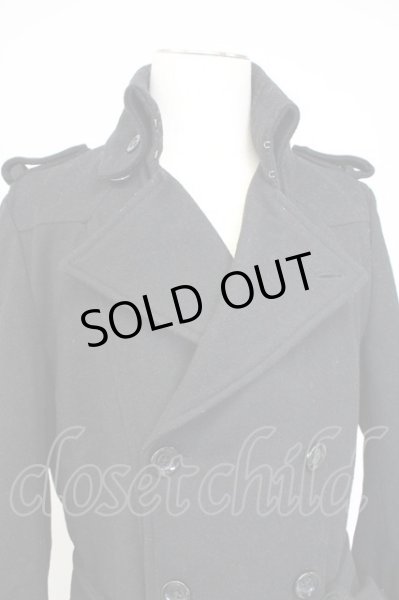 画像4: CIVARIZE / ダブルロングコート 46 ブラック T-25-11-06-013-CI-ou-YM-ZT-M100 (4)