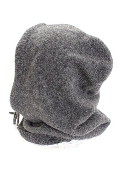 画像2: FUGA / ニットフード  グレー T-25-11-06-014-FU-0-YM-ZT (2)