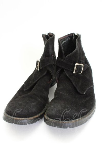 画像1: NO ID. / バックZIPストラップブーツ 約28cm ブラック T-25-11-06-015-NO-sho-YM-ZT (1)