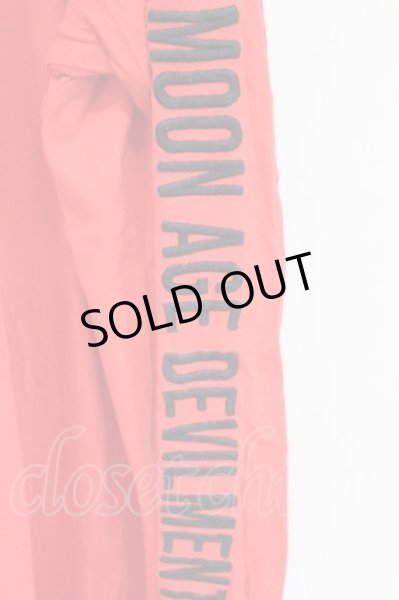 画像3: Moonage Devilment / Embroidery Over L/Sカットソー 44 レッド T-25-11-10-018-Mo-ts-YM-ZT (3)