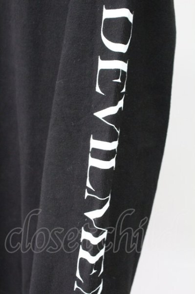 画像3: Moonage Devilment / PRINT PULLOVER カットソー 46 ブラック T-25-11-10-019-Mo-to-YM-ZT (3)