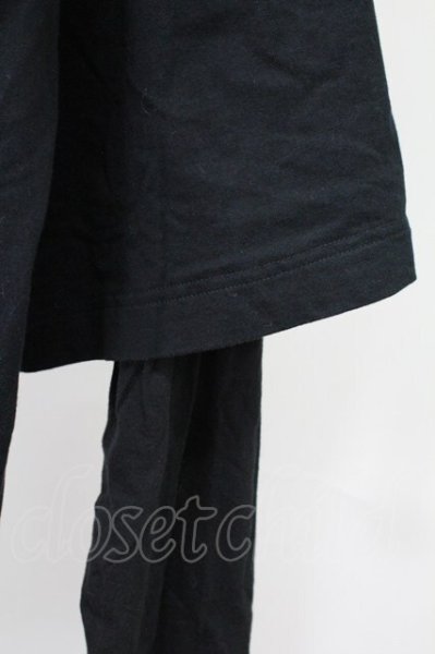 画像4: Moonage Devilment / レイヤードスリーブオーバーカットソー 44 ブラック T-25-11-10-020-Mo-to-YM-ZT (4)