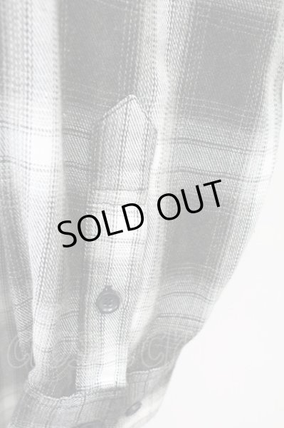 画像4: Moonage Devilment / カットオフルーズチェックネルシャツ  ブラック T-25-11-10-021-Mo-sh-YM-ZT101 (4)