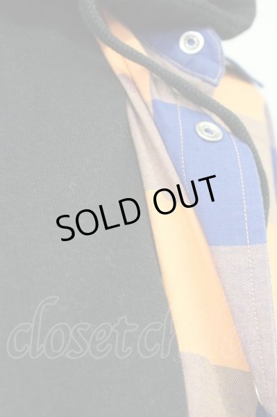 画像6: MENTAL / フードチェックシャツ  オレンジ T-25-11-10-025-ME-sh-YM-ZT (6)