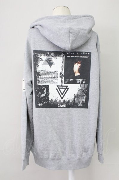 画像2: Moonage Devilment / Graphic Printパーカー 48 グレー T-25-11-10-029-Mo-to-YM-ZT (2)