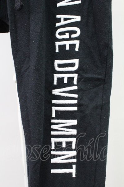 画像4: Moonage Devilment / エンブロイダリーサルエルジョガーパンツ 01 ブラック T-25-11-10-035-Mo-pa-YM-ZT (4)