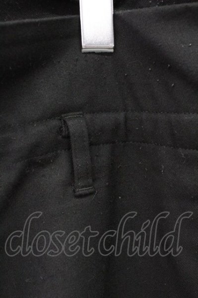 画像3: Moonage Devilment / ウールポリハイウエストイージーワイドスラックス F ブラック T-25-11-10-037-Mo-pa-YM-ZT (3)