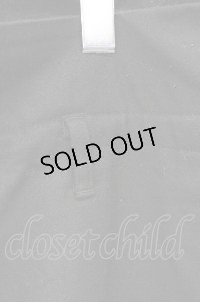 画像3: Moonage Devilment / ウールポリハイウエストイージーワイドスラックス F ブラック T-25-11-10-037-Mo-pa-YM-ZT088 (3)