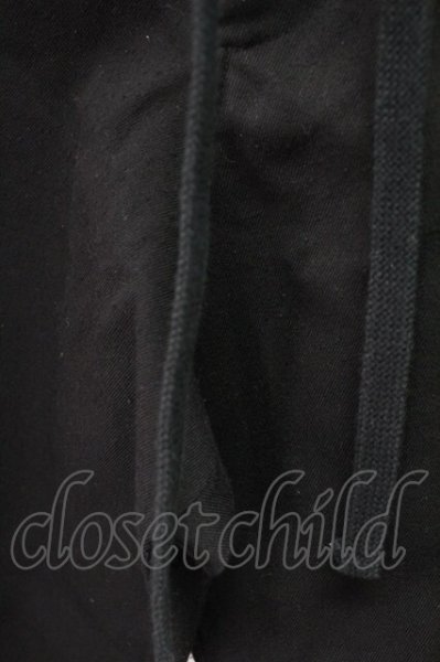 画像4: Moonage Devilment / ウールポリハイウエストイージーワイドスラックス F ブラック T-25-11-10-037-Mo-pa-YM-ZT (4)