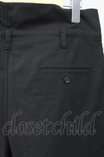 画像6: Moonage Devilment / ウールポリハイウエストイージーワイドスラックス F ブラック T-25-11-10-037-Mo-pa-YM-ZT (6)