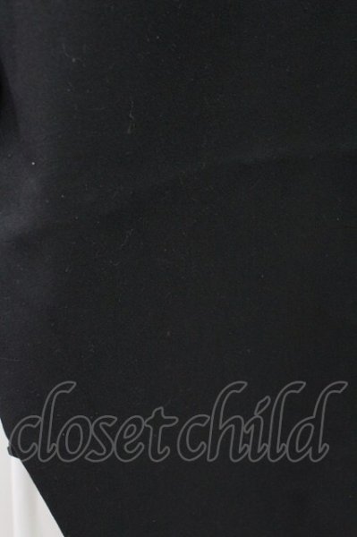 画像7: Moonage Devilment / ウールポリハイウエストイージーワイドスラックス F ブラック T-25-11-10-037-Mo-pa-YM-ZT (7)