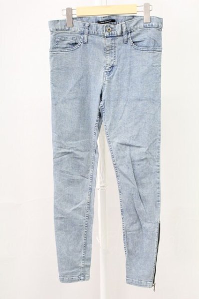 画像1: Moonage Devilment / サイドZIPスキニーデニムパンツ 02 インディゴ T-25-11-10-039-Mo-pa-YM-ZT (1)