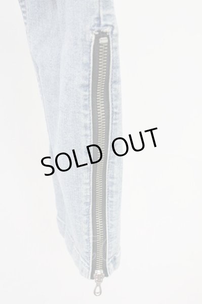 画像4: Moonage Devilment / サイドZIPスキニーデニムパンツ 02 インディゴ T-25-11-10-039-Mo-pa-YM-ZT (4)